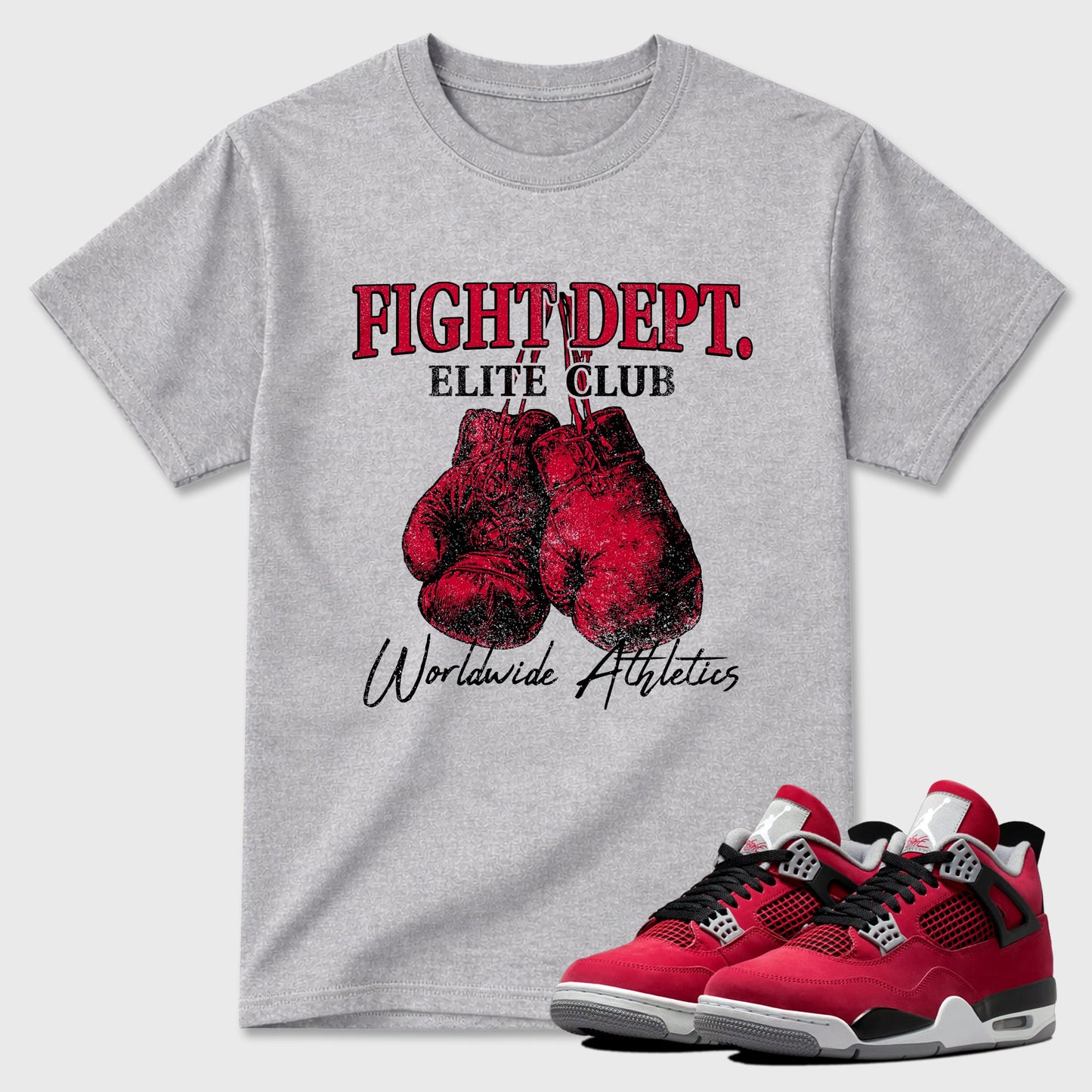 Fight Dept Sneaker Tees - Air Jordan 4 Toro Bravo