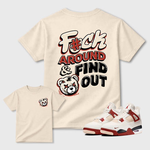 Fuck Around and Find Out Sneaker Tees - Air Jordan 4 Brick After Brick