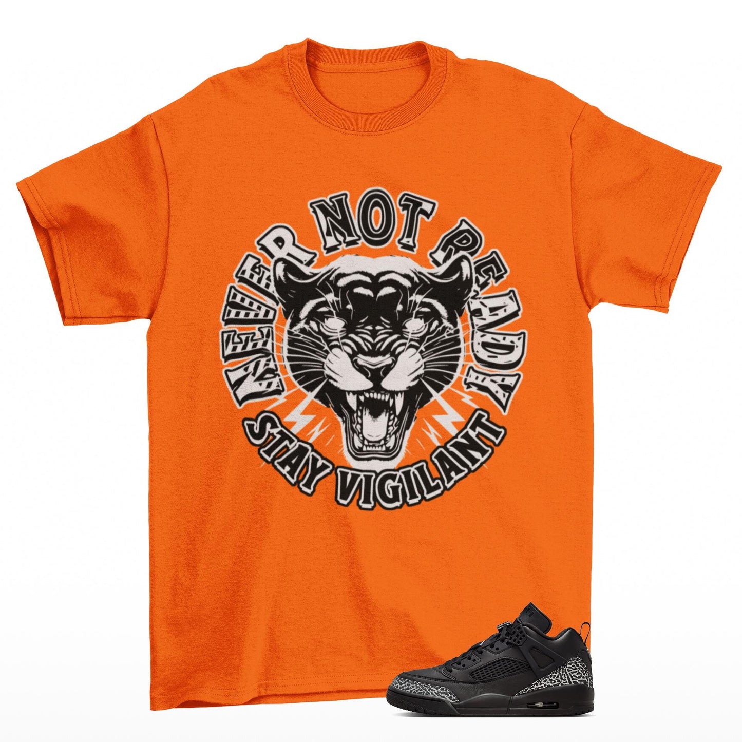 Never Not Ready Panther AJ 4 Matching Shirt