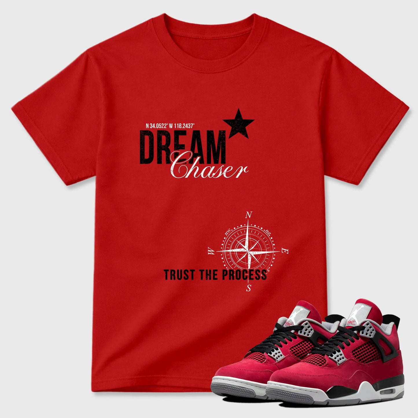 Dream Chaser Sneaker Tees - Air Jordan 4 Toro Bravo