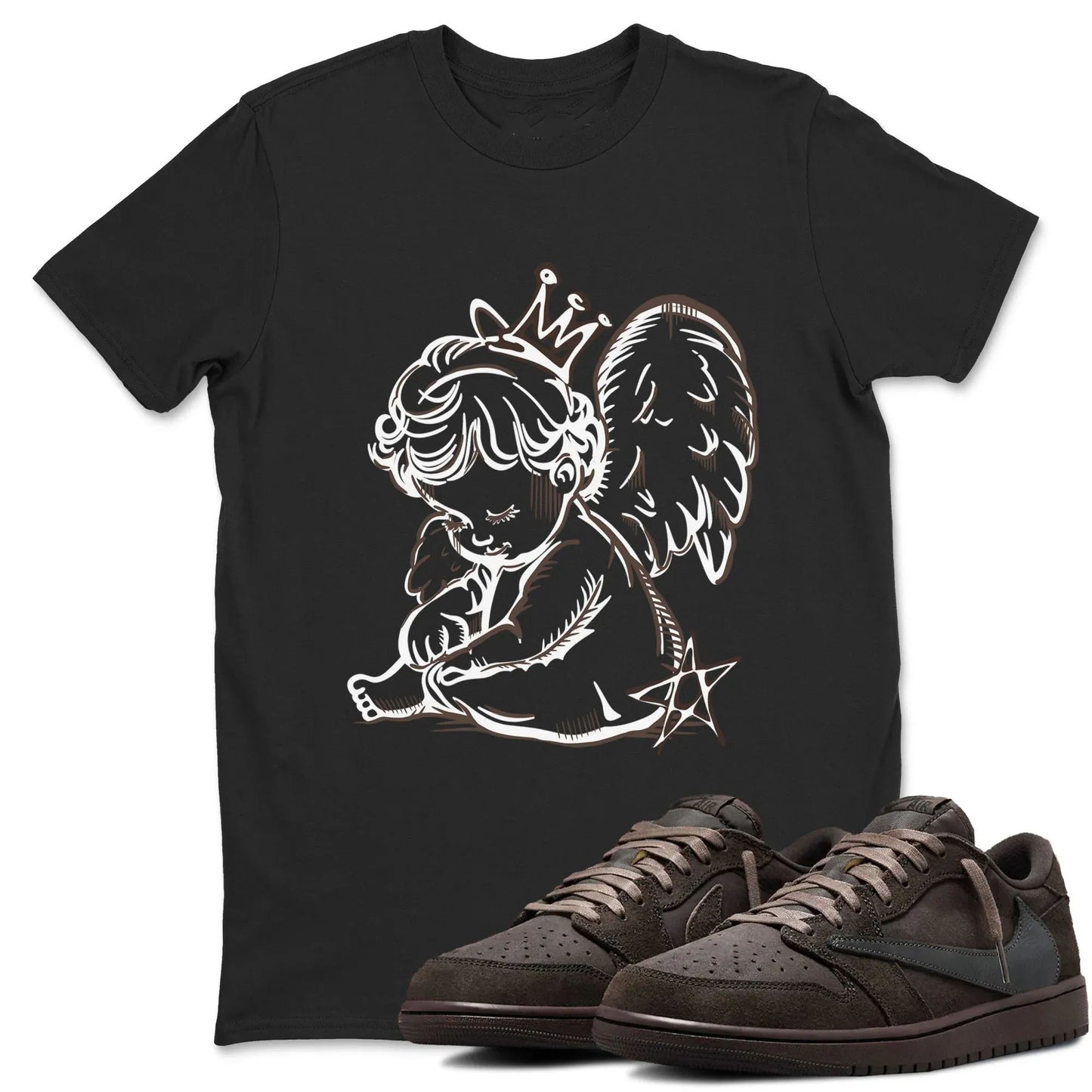 Neon Angel RUNIX Sneaker Tees - Air Jordan 1 Travis Scott Velvet Brown