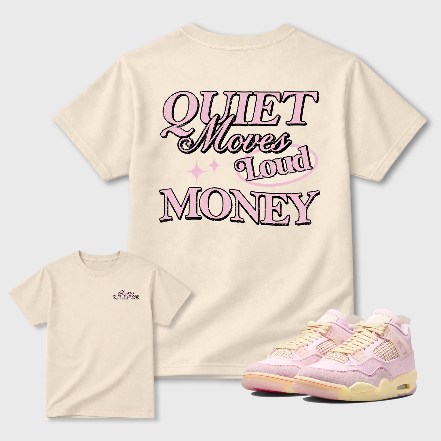 Pressure Makes Diamonds Sneaker Tees - Air Jordan 4 Iced Carmine