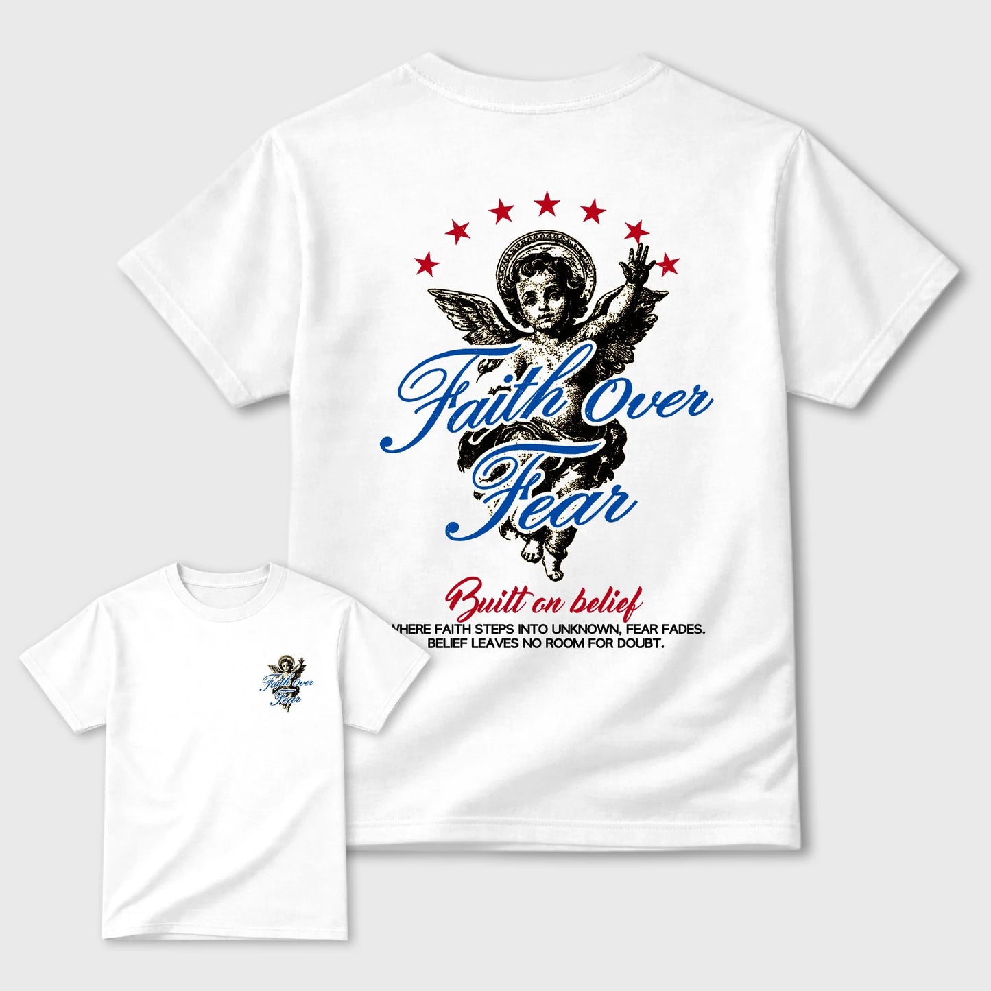 Faith Over Fear RUNIX Sneaker Tees - Air Jordan 1 Union x Fragment