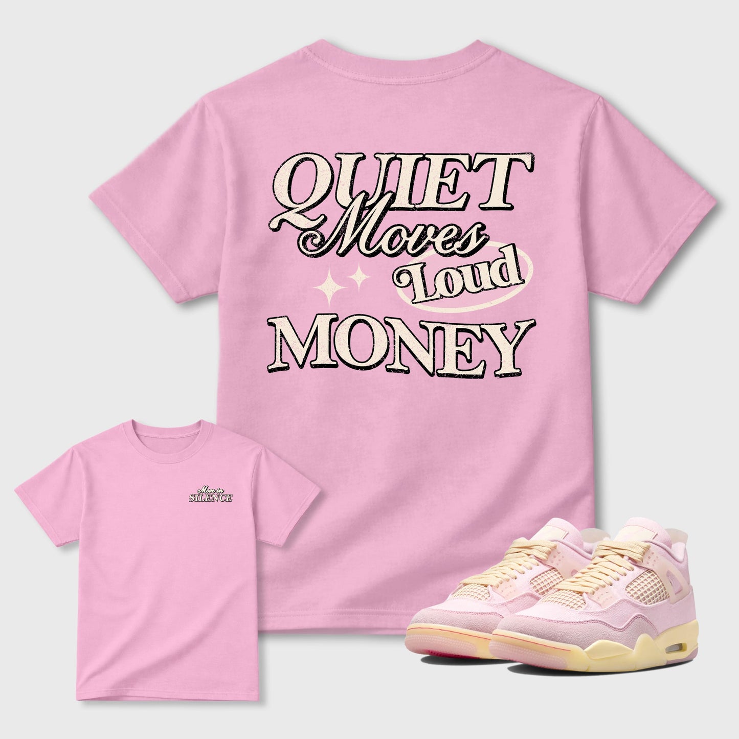 Pressure Makes Diamonds Sneaker Tees - Air Jordan 4 Iced Carmine