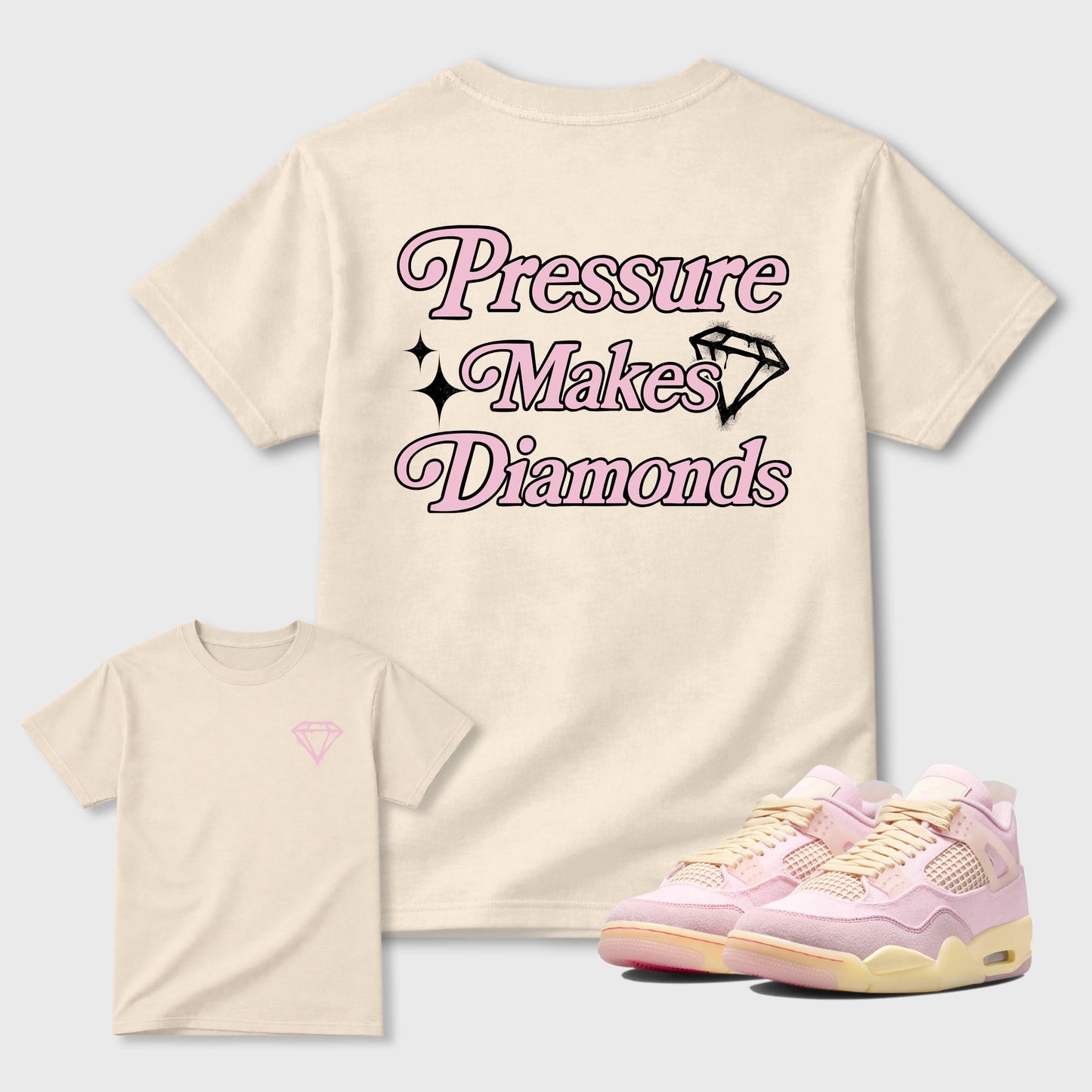 Move In Silence Sneaker Tees - Air Jordan 4 Iced Carmine