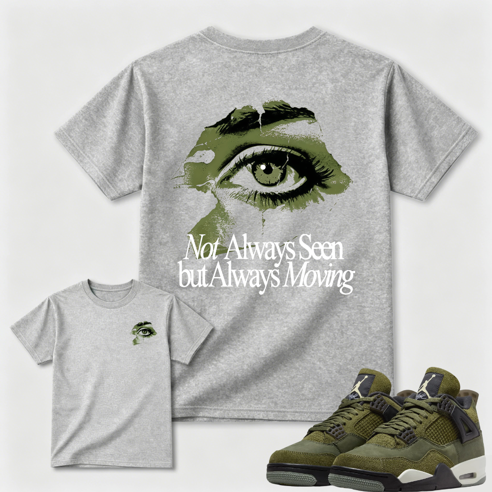 Eyes On The Move Olive AJ4 Matching Tee