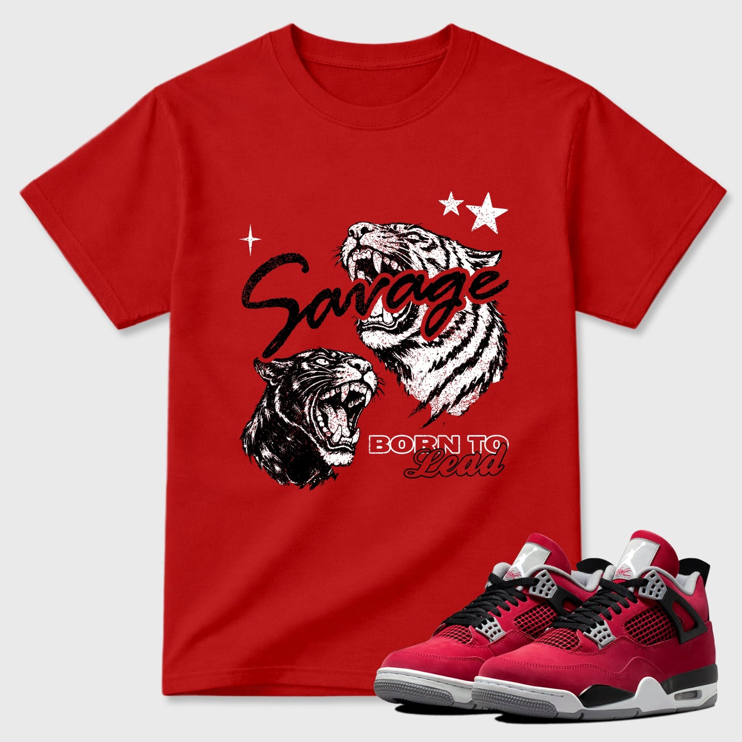 Vintage Savage  Sneaker Tees - Air Jordan 4 Toro Bravo