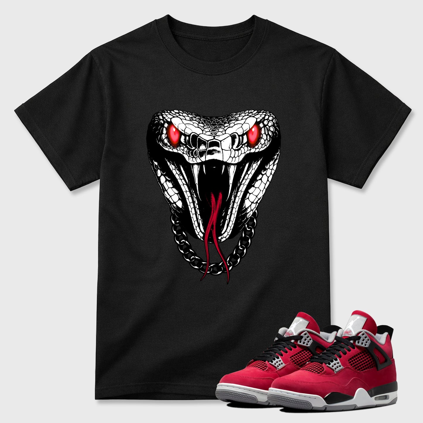 Venom Chain  Sneaker Tees - Air Jordan 4 Toro Bravo