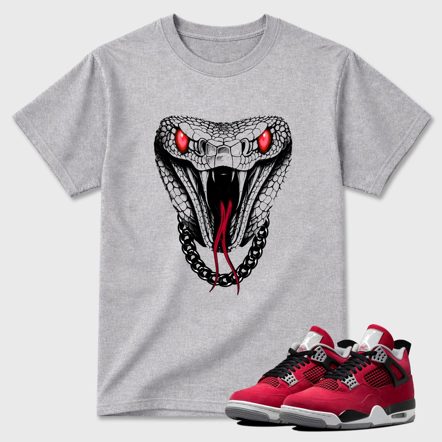 Venom Chain  Sneaker Tees - Air Jordan 4 Toro Bravo