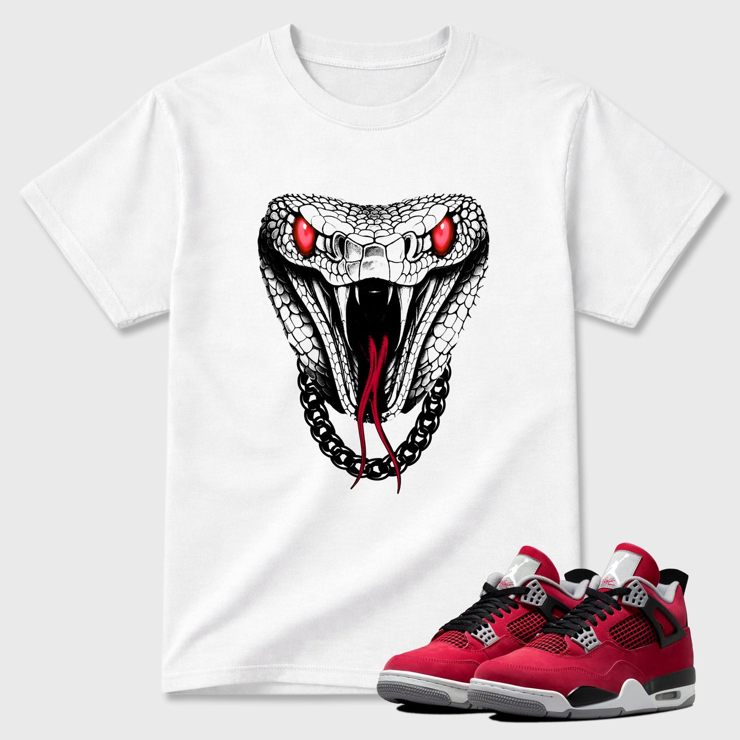 Venom Chain  Sneaker Tees - Air Jordan 4 Toro Bravo
