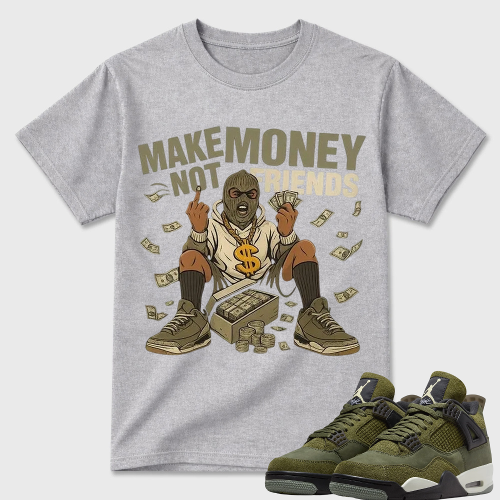 Make Money T Shirt To Match Jordan 3 Family Affair Medium Olive
