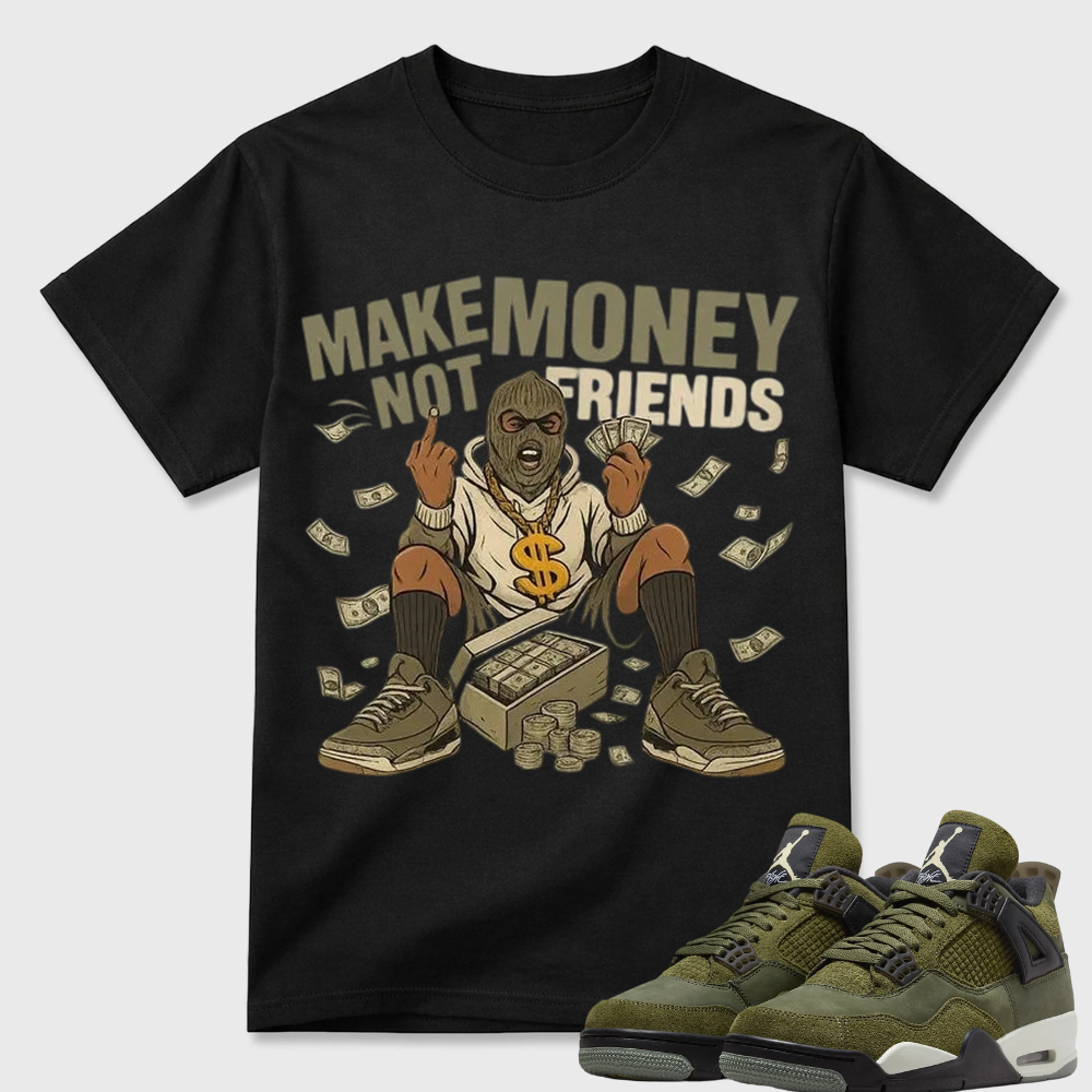Make Money T Shirt To Match Jordan 3 Family Affair Medium Olive