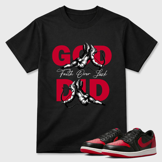God Did  Sneaker Tees - Air Jordan 1 Banned