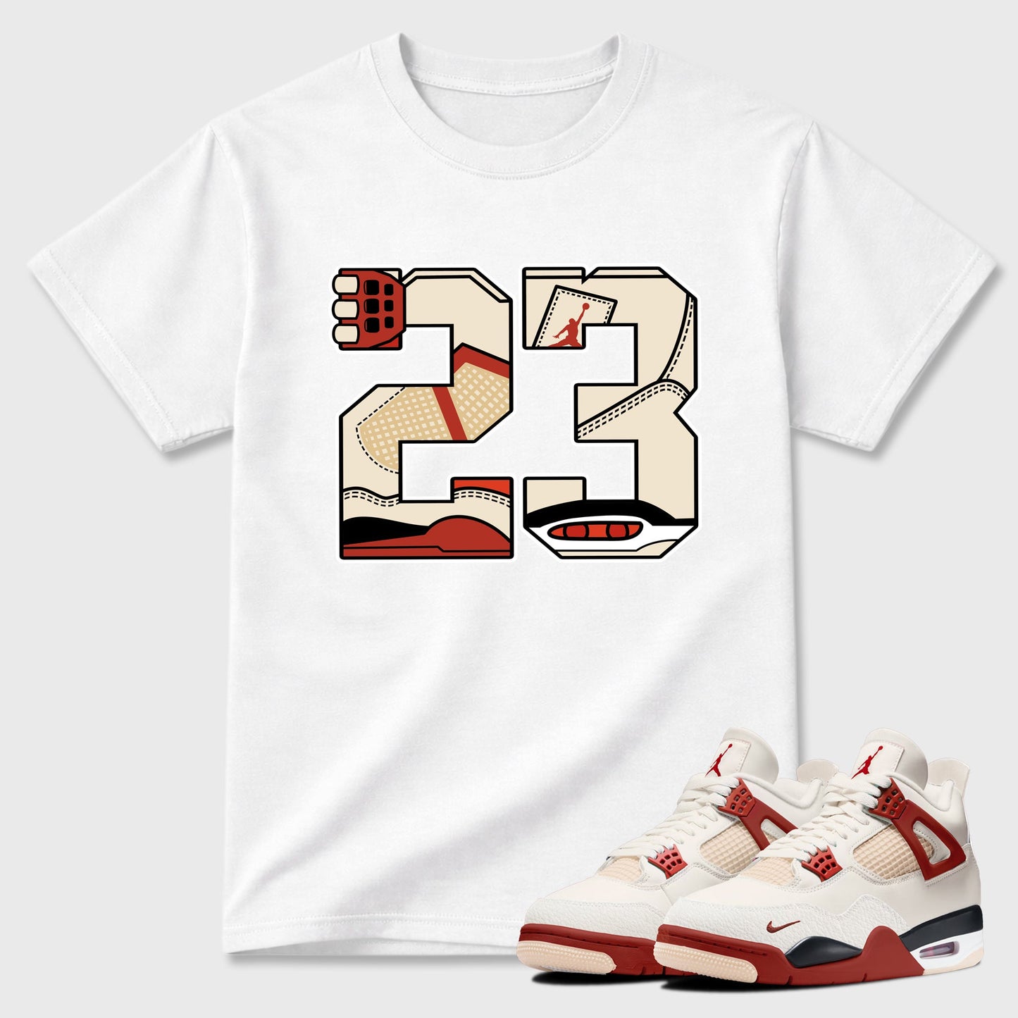 23 Sneaker Tees - Air Jordan 4 Brick After Brick