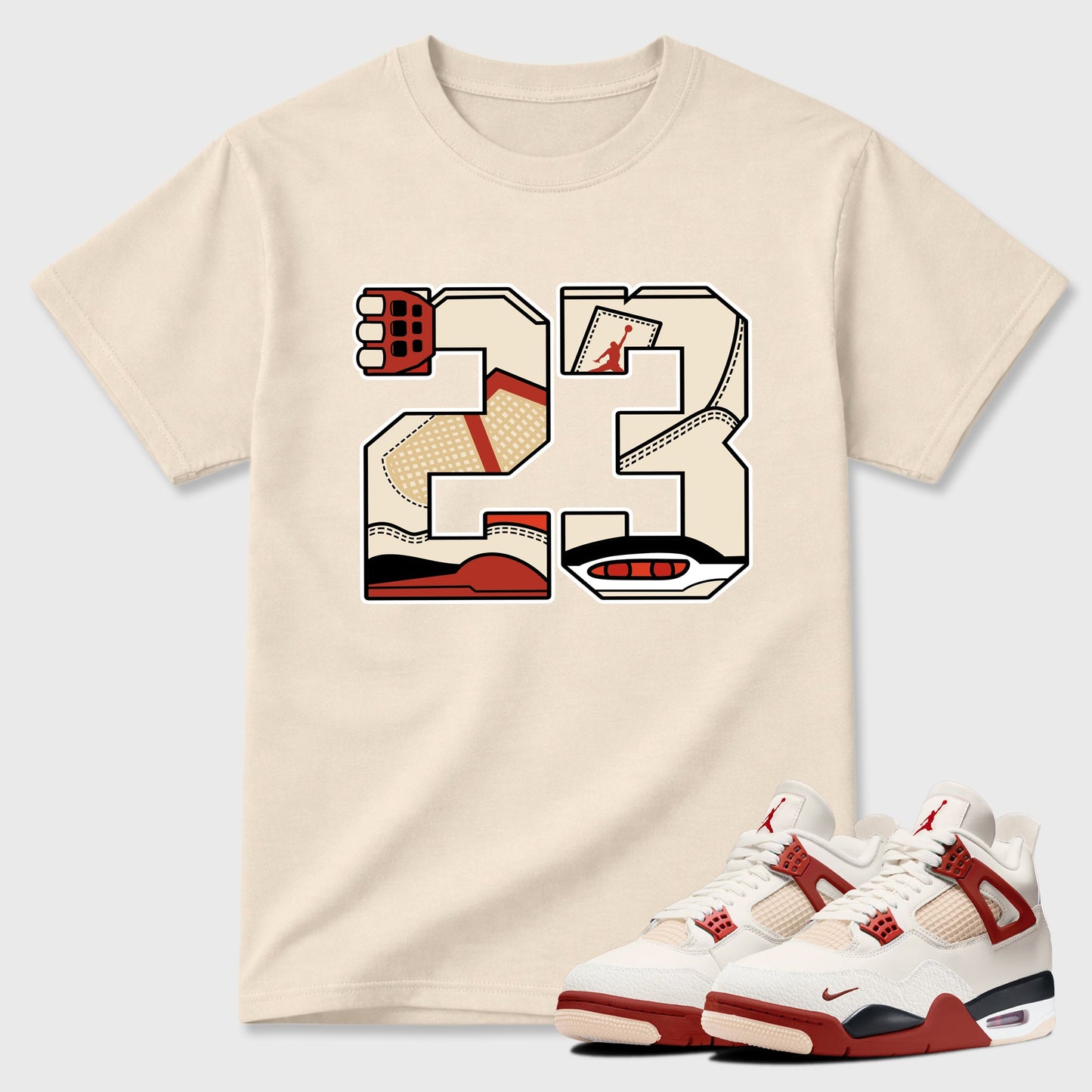23 Sneaker Tees - Air Jordan 4 Brick After Brick