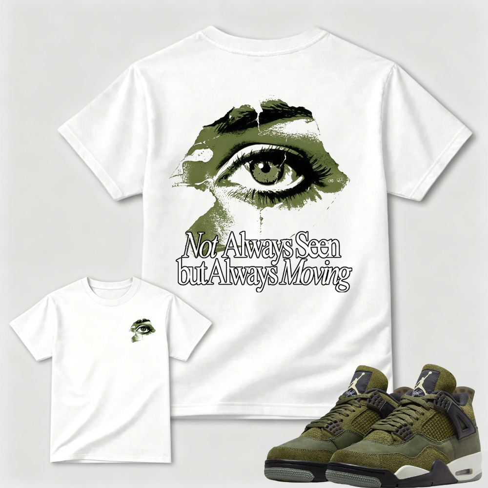 Eyes On The Move Olive AJ4 Matching Tee