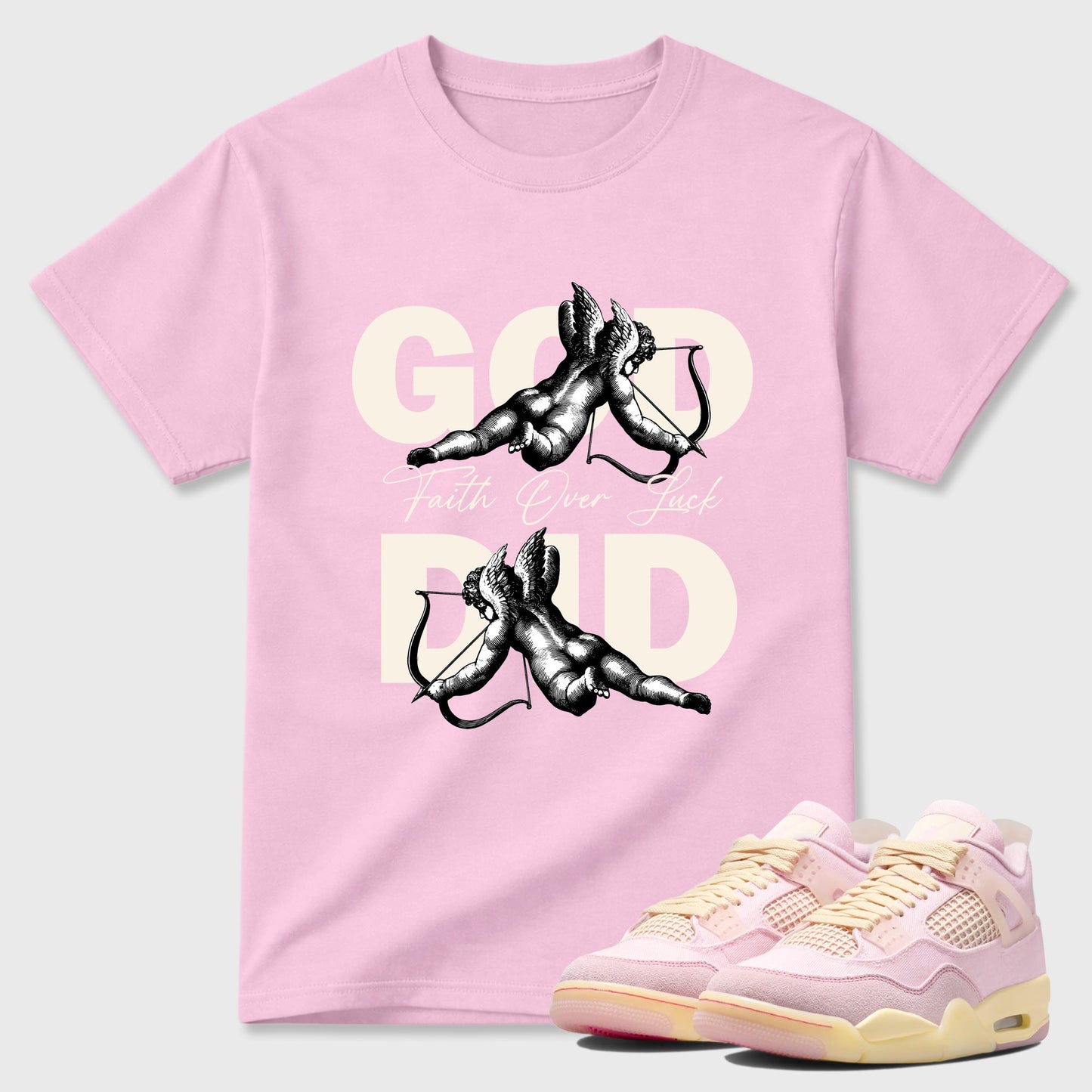 God Did  Sneaker Tees - Air Jordan 4 Iced Carmine