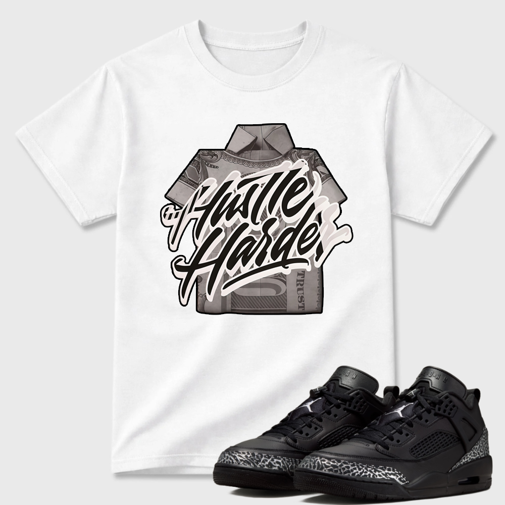 Hustle Harder Money AJ 4 Matching Shirt