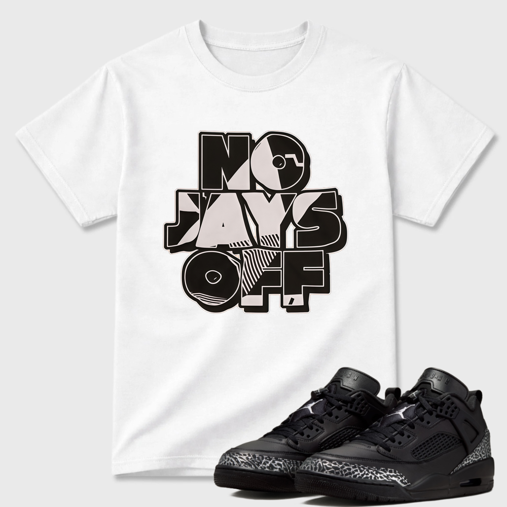 Jay All Day Sneaker Shirt Black to Match Jordan 4 Black Cat