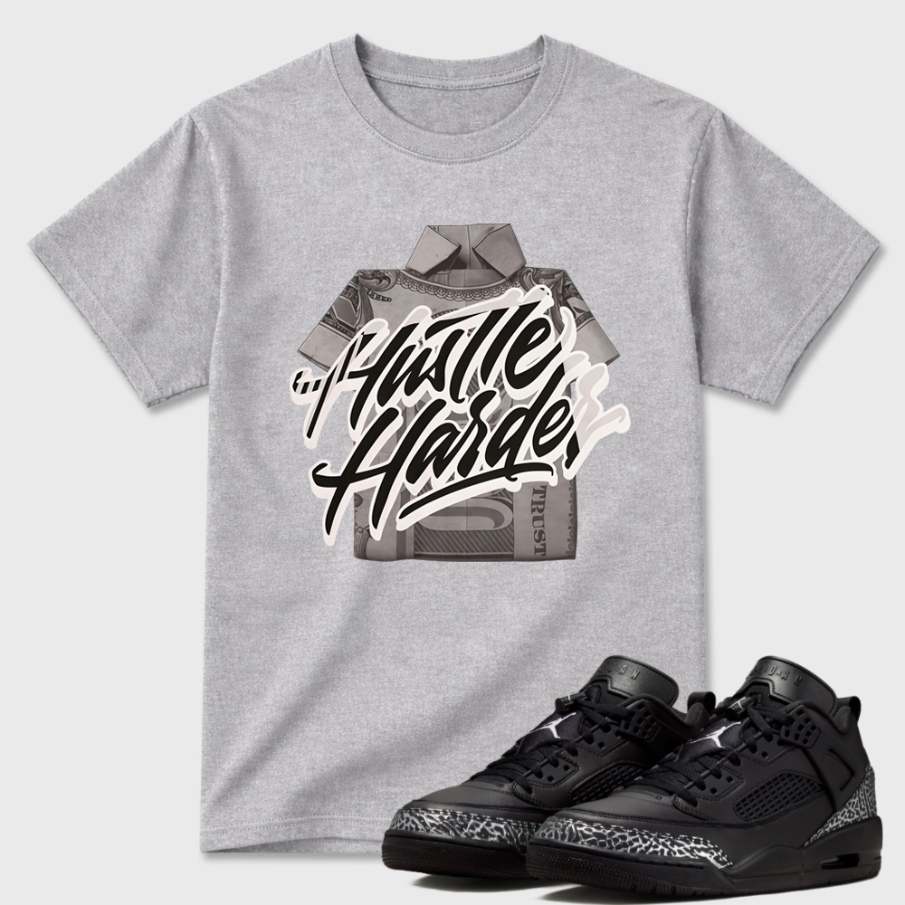 Hustle Harder Money AJ 4 Matching Shirt