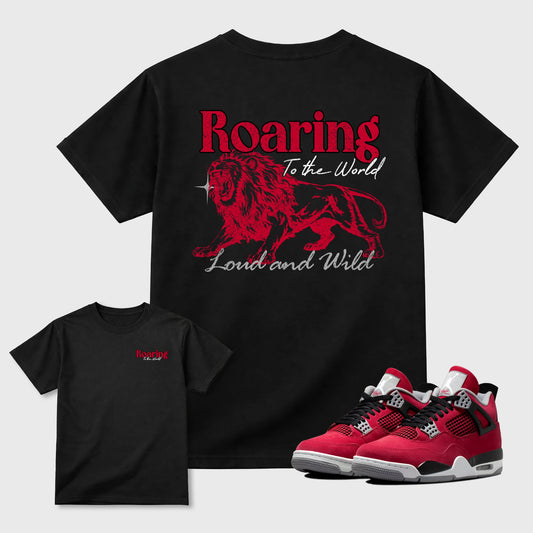 Roaring To the World  Sneaker Tees - Air Jordan 4 Toro Bravo