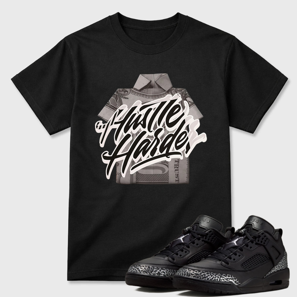 Hustle Harder Money AJ 4 Matching Shirt