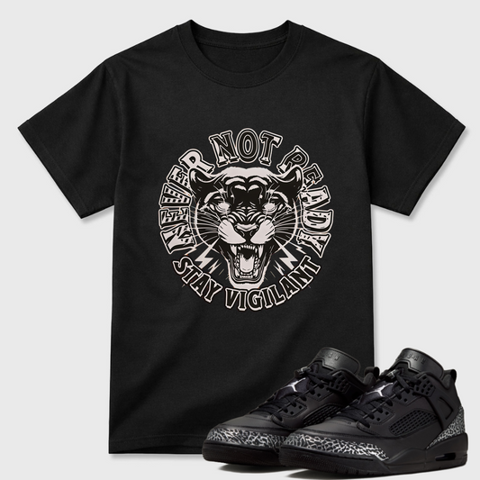 Never Not Ready Panther AJ 4 Matching Shirt