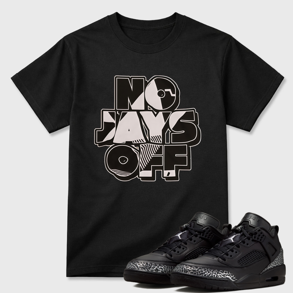 Jay All Day Sneaker Shirt Black to Match Jordan 4 Black Cat