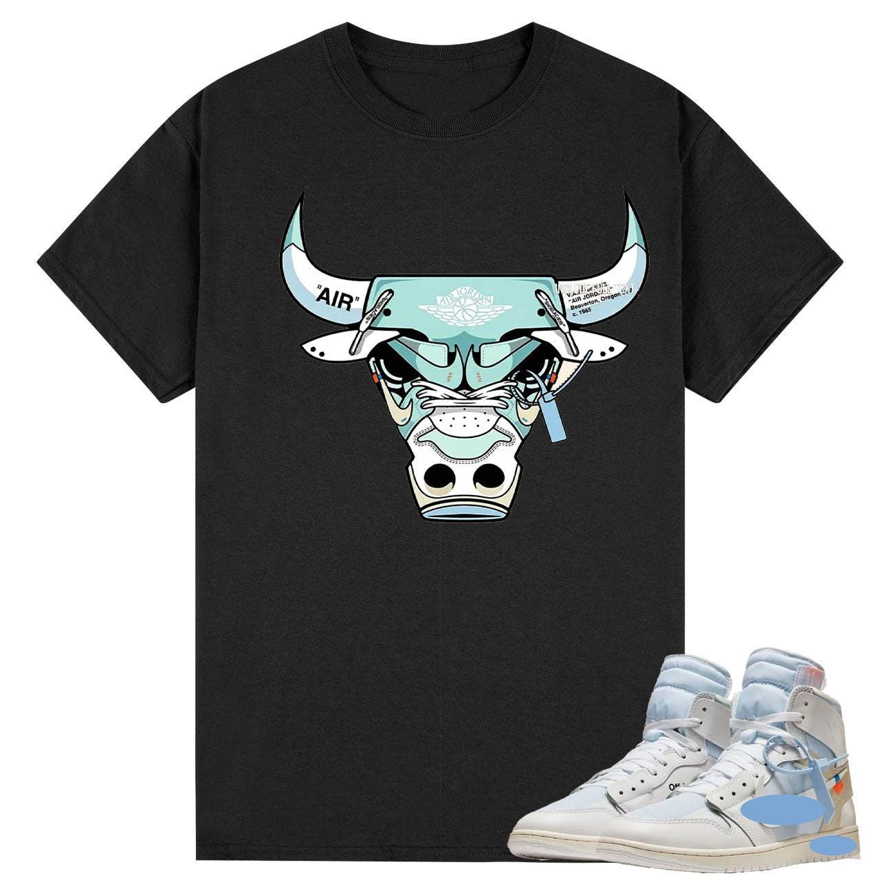 BULL T Shirt To Match AJ 1 Alaska 1 Tee Shirt