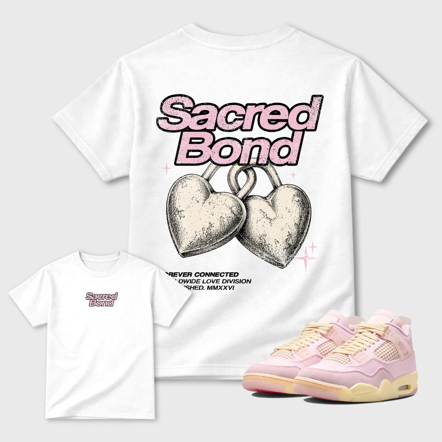 Sacred Bond  Sneaker Tees - Air Jordan 4 Iced Carmine