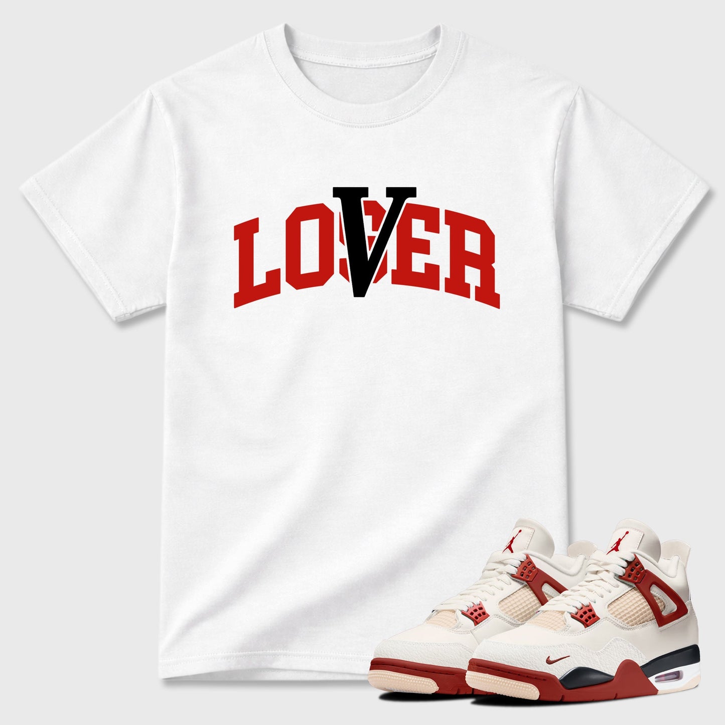 Loser Lover Varsity  Sneaker Tees - Air Jordan 4 Brick After Brick