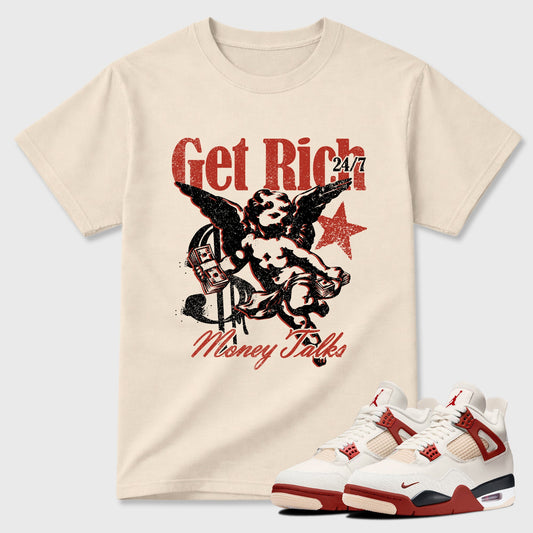 Get Rich Sneaker Tees - Air Jordan 4 Brick After Brick