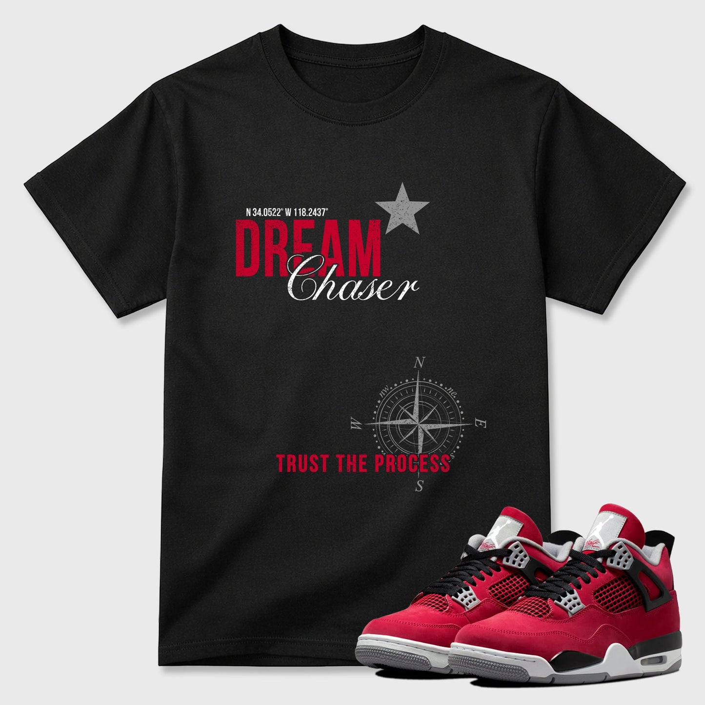 Dream Chaser Sneaker Tees - Air Jordan 4 Toro Bravo
