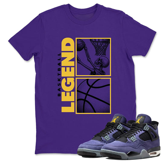 Basketball Legend RUNIX  Sneaker Tees - Air Jordan 4 Lakeshow