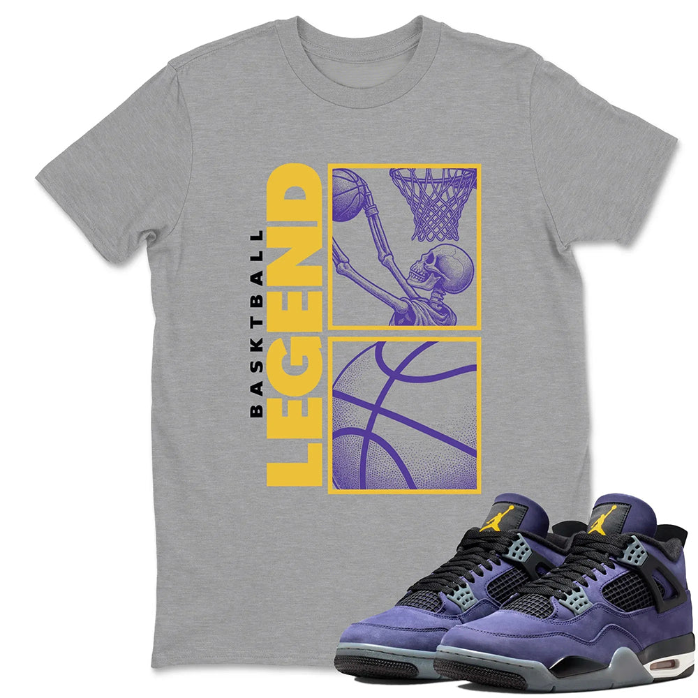 Basketball Legend RUNIX  Sneaker Tees - Air Jordan 4 Lakeshow