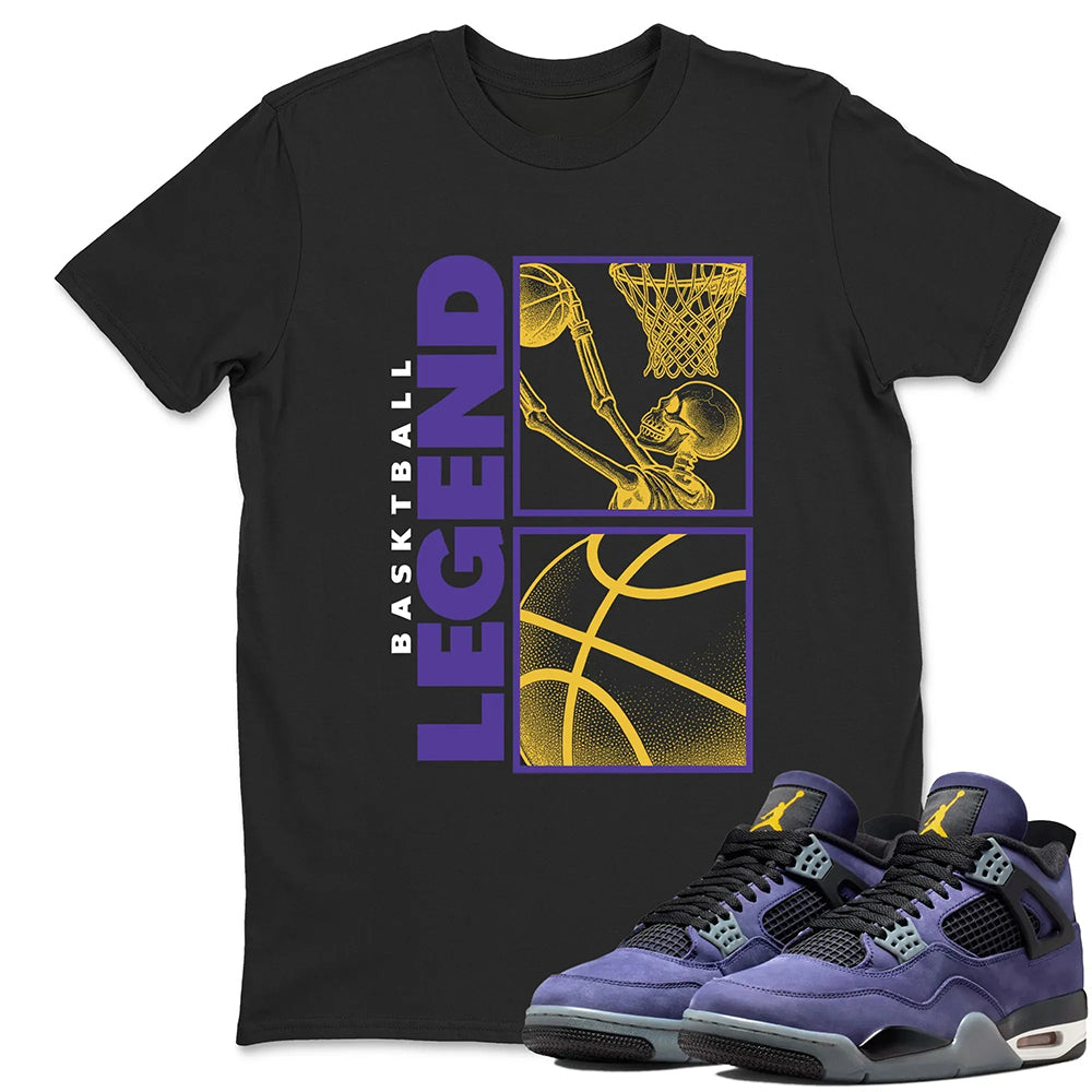 Basketball Legend RUNIX  Sneaker Tees - Air Jordan 4 Lakeshow