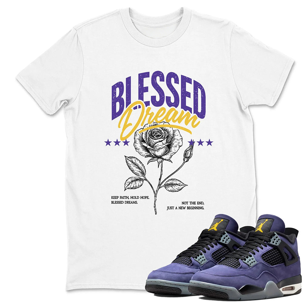 Blessed Dream RUNIX  Sneaker Tees - Air Jordan 4 Lakeshow