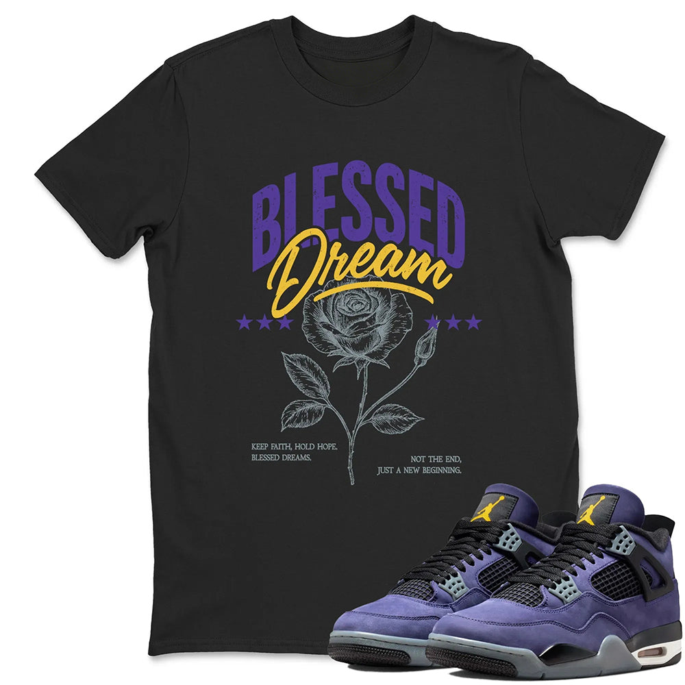 Blessed Dream RUNIX  Sneaker Tees - Air Jordan 4 Lakeshow