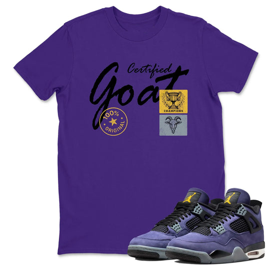 Certified Goat RUNIX Sneaker Tees - Air Jordan 4 Lakeshow
