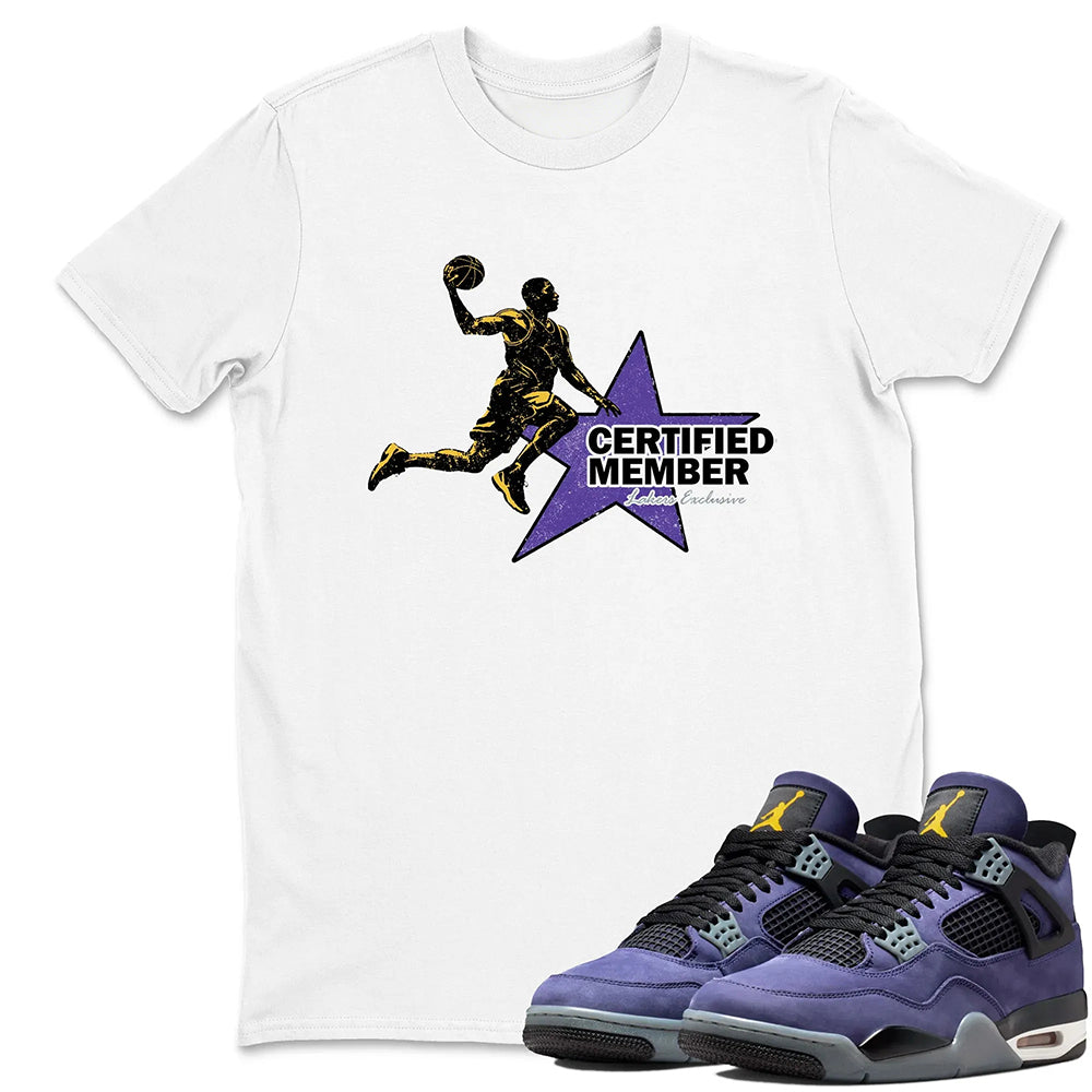 Certified Member RUNIX  Sneaker Tees - Air Jordan 4 Lakeshow