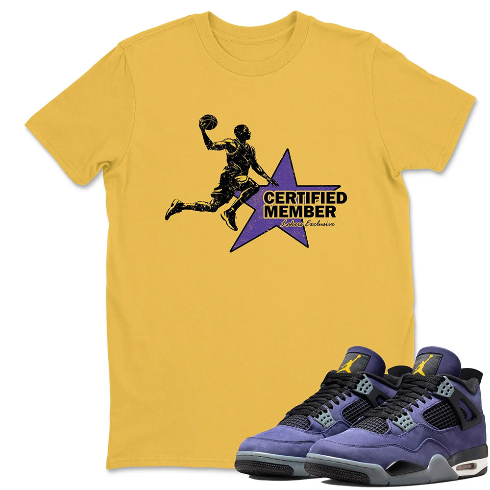 Certified Member RUNIX  Sneaker Tees - Air Jordan 4 Lakeshow