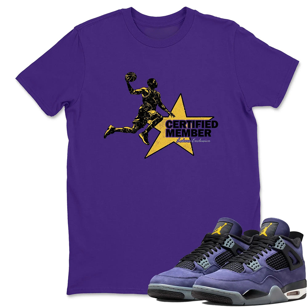 Certified Member RUNIX  Sneaker Tees - Air Jordan 4 Lakeshow