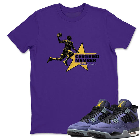 Certified Member RUNIX  Sneaker Tees - Air Jordan 4 Lakeshow