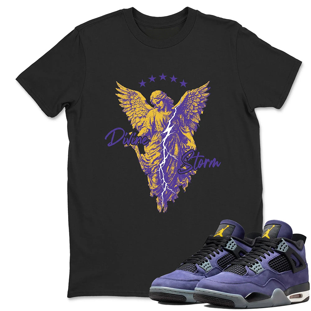 Divine Storm RUNIX  Sneaker Tees - Air Jordan 4 Lakeshow