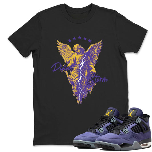 Divine Storm RUNIX  Sneaker Tees - Air Jordan 4 Lakeshow