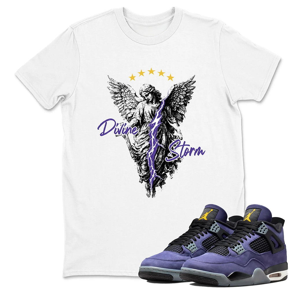 Divine Storm RUNIX  Sneaker Tees - Air Jordan 4 Lakeshow