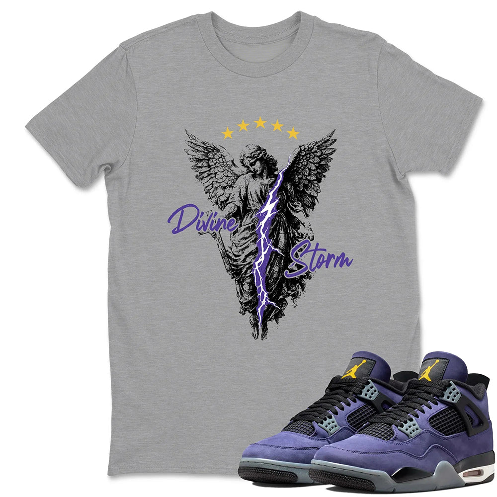 Divine Storm RUNIX  Sneaker Tees - Air Jordan 4 Lakeshow