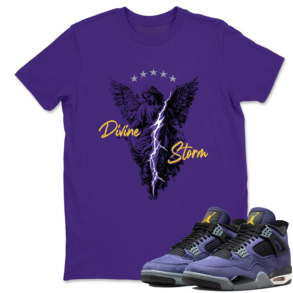 Divine Storm RUNIX  Sneaker Tees - Air Jordan 4 Lakeshow