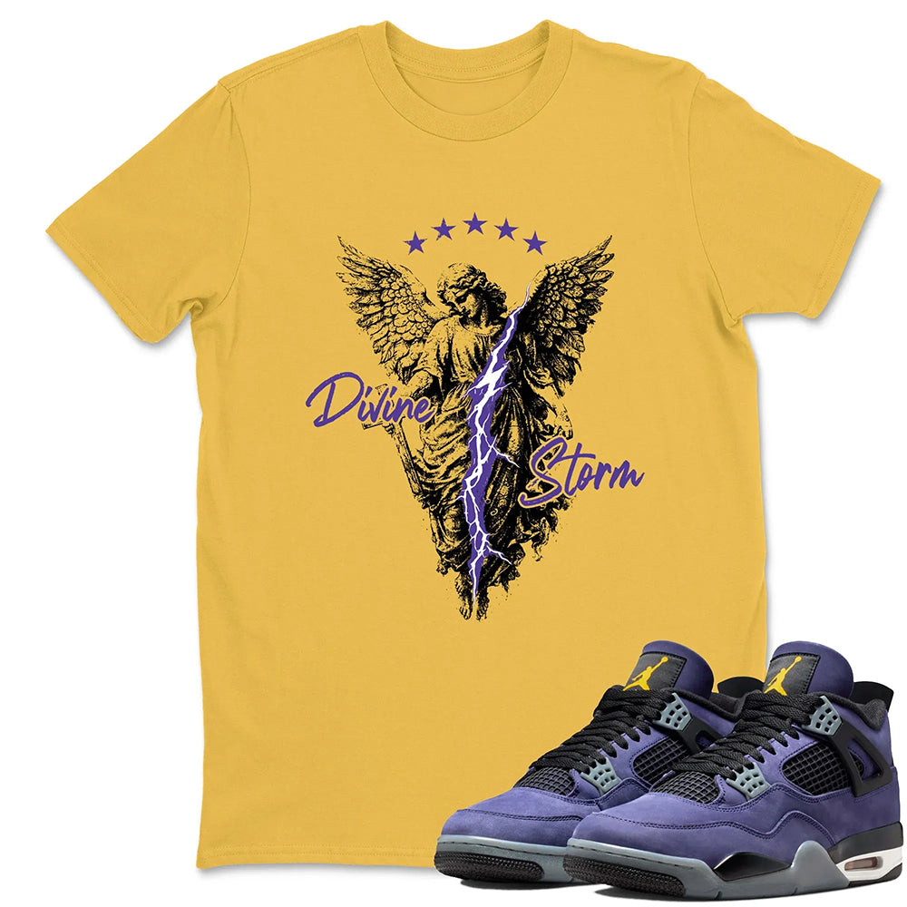 Divine Storm RUNIX  Sneaker Tees - Air Jordan 4 Lakeshow