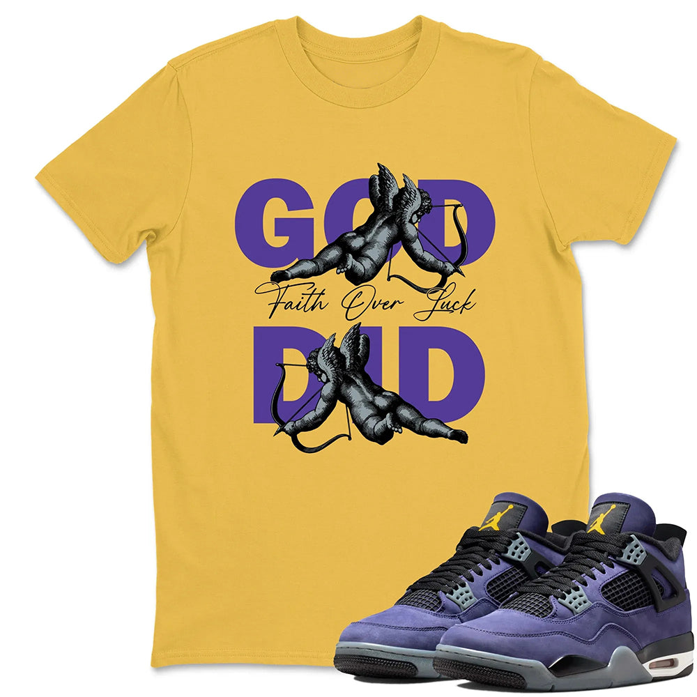 God Did RUNIX  Sneaker Tees - Air Jordan 4 Lakeshow